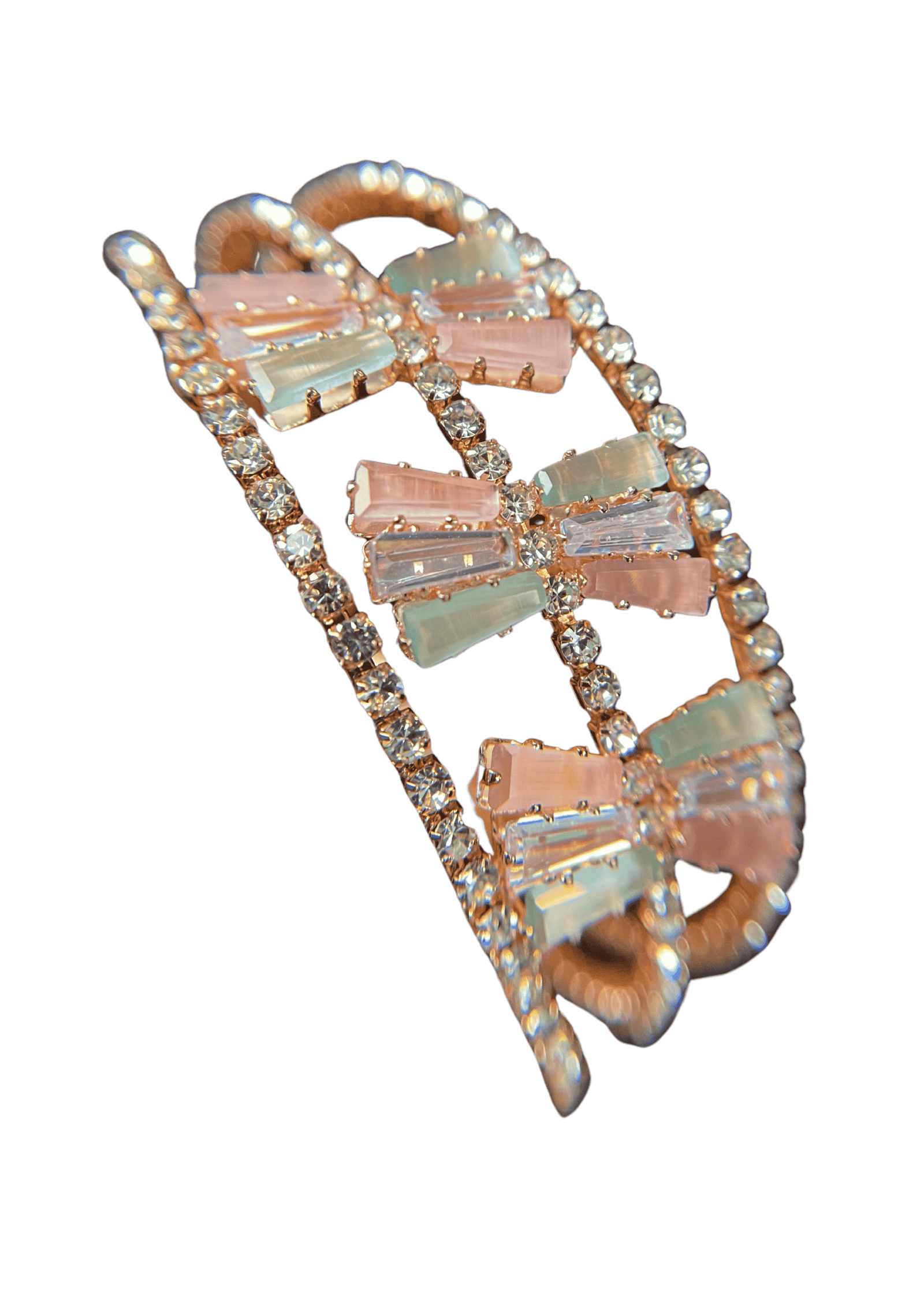 Pastel Stones & Hanging Charm Bracelet